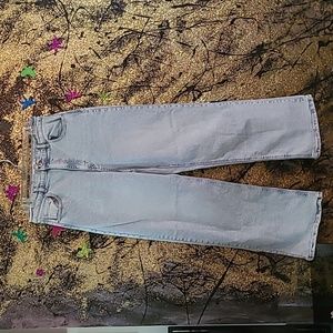 Ardenes mom jeans high waisted light blue denim